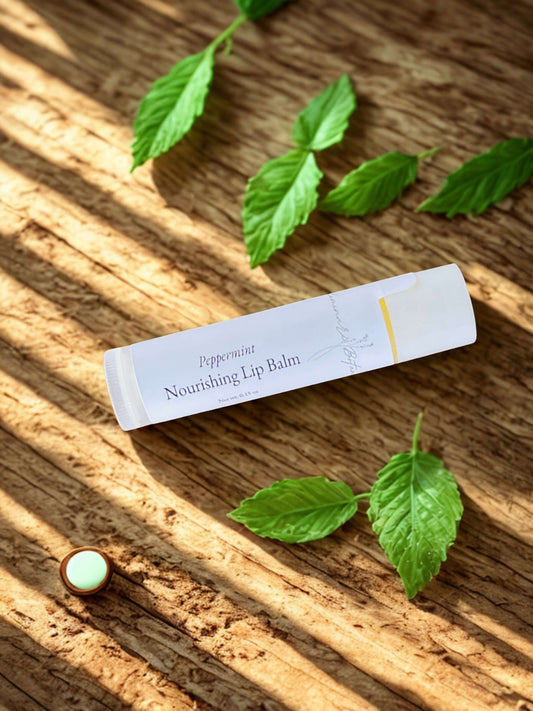 Natural tallow lip Balm for chapped lips in small tube